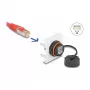 DeLOCK Easy 45 modul sieťový RJ45 Cat.6A 45x45mm 1000 Mbit/s čierny