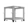 Rack 19 9U 600x600-1100 nastaviteľný sivý