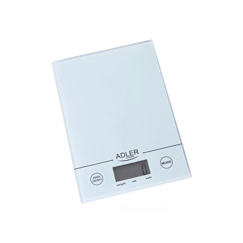 Adler AD 3138 w kuchynská váha elektronická kuchynská váha biela doska štvorcová