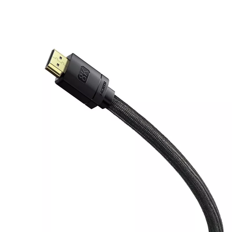 Baseus High Definition Series HDMI 2.1 kábel, 8K 60Hz, 3D, HDR, 48Gbps, 2 m (čierny)