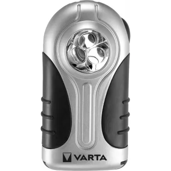 Ručná lampa Varta 16647 čierna strieborná