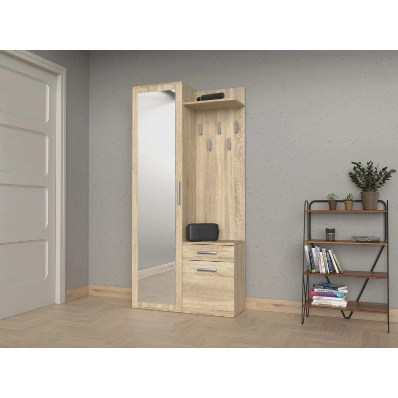 Topeshop GAR DUO SONOMA skrinka do predsiene