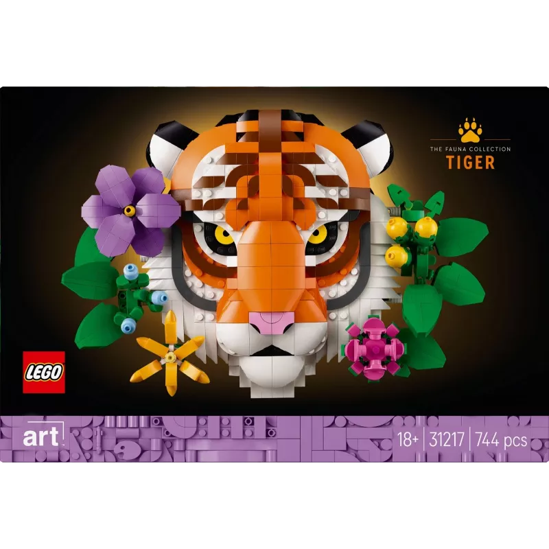 Stavebnica LEGO Art Fauna Collection Tiger set 31217 – zostaviteľný model tigra