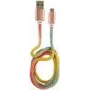 LC-POWER kábel USB-Micro-1M-3 1m dúhový trblietavý, USB-A na Micro-USB (LC-C-USB-MICRO-1M-3)