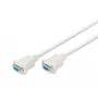 Assmann Nullmodem prepojovací kábel. D-Sub9 B/B. 3,0 m. Snap kryty. béžová (AK-610100-030-E)
