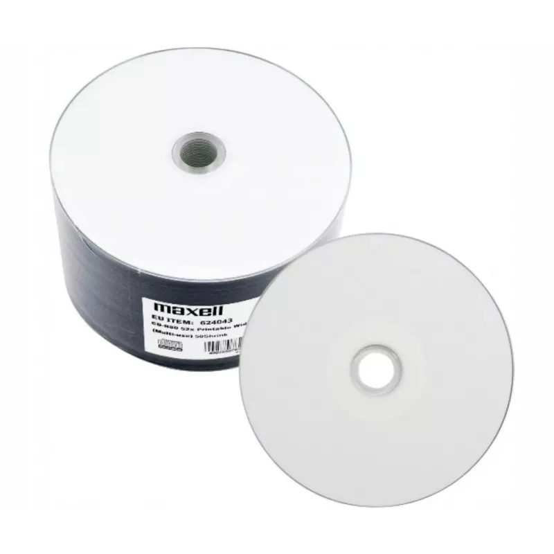 MAXELL CD-R 700MB 50 ks 52x80 min, spindel, potlačiteľné CD-R