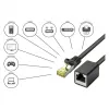 Goodconnections 8070VR-030S Ethernet patch kábel čierny