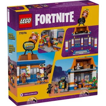 LEGO stavebnica LEGO FORTNITE 77076 Durrr Burger reštaurácia herná sada — 546 dielov, 4 minifigúrky, 270×180×90 mm