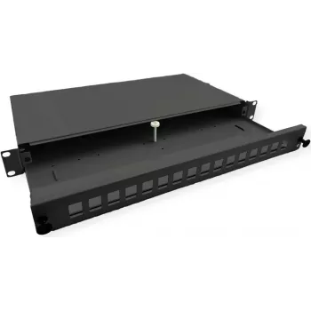 ROLINE 19LWL patch panel box+front pre 16x keystones (21.17.0351)