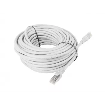 LANBERG Cat5e U/UTP RJ-45 patch kábel PCU5-10CC-1500-S, 15 m, sivý, CCA, 26 AWG, 100 MHz