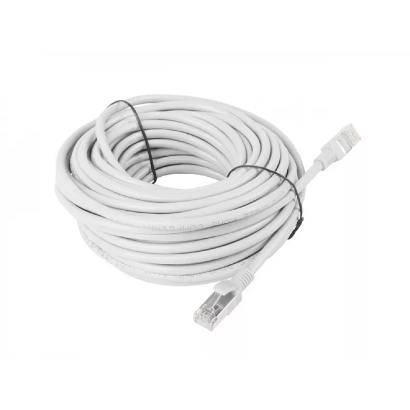 LANBERG Cat5e U/UTP RJ-45 patch kábel PCU5-10CC-1500-S, 15 m, sivý, CCA, 26 AWG, 100 MHz