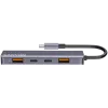 Canyon DS-18 - USB-C hub - 5 portov - 1x USB-C 5V DC nabíjanie - 2x USB-C - 10 Gbit/s - 2x USB 3.2