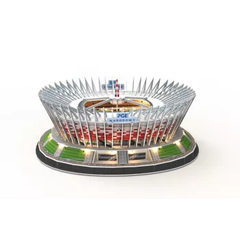 3D puzzle cubicfun PGE National LED model 306-L541H — architektonický papierový model s LED osvetlením