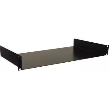 Rack montážna polica Omnitronic 30100916 1U, čierna, oceľ 19 palcov