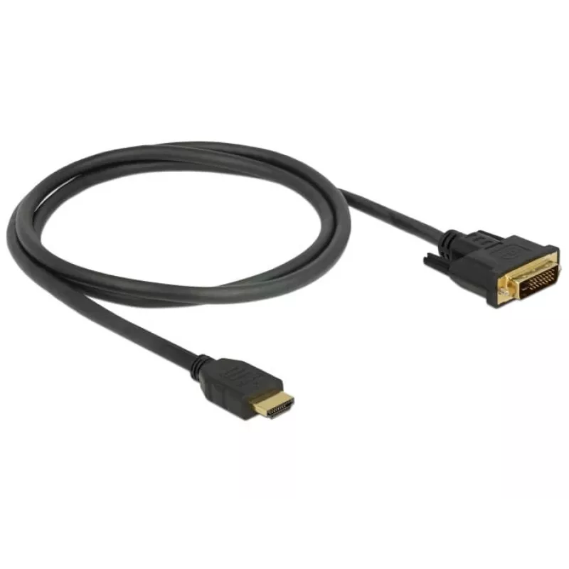 DeLOCK 85652 video káblový adaptér 1 m HDMI typ A (Standard) DVI čierny (85652)