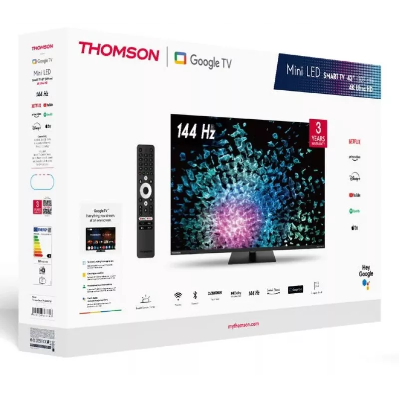 Thomson 43MG7C15 - 4K LED Smart TV, Google TV, 43