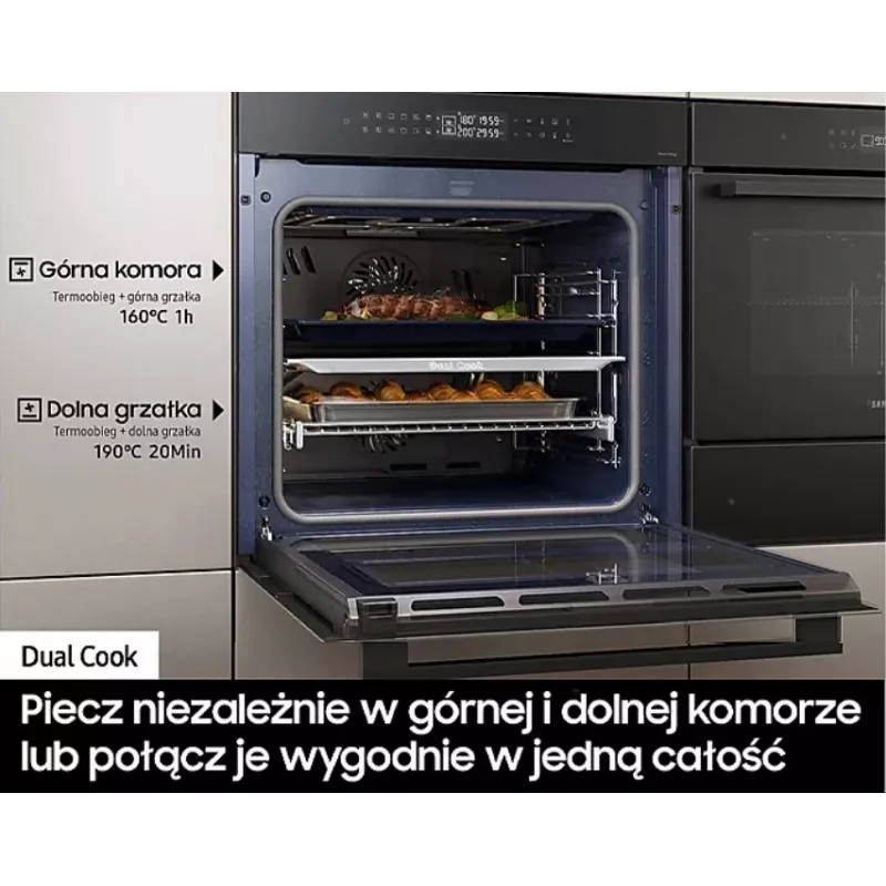 Vstavaná elektrická rúra Samsung NV7B42251AK — energetická trieda A+