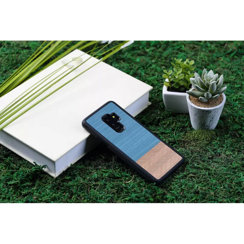Puzdro na smartphone man and wood pre Samsung Galaxy S9 Plus — Denim čierna