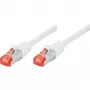 Tecline exertis Connect - patch kábel - RJ-45 (M) na RJ-45 (M) - 3 m - SSTP kábel - CAT 6 - bez halogénov - biely (71503W)