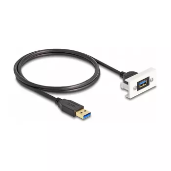 DeLOCK Easy 45 modul SuperSpeed USB USB 3.2 Gen 1 USB Type-A konektor samica na konektor samec 1m