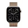 Apple Watch GPS + Cellular 46mm zlaté titánové puzdro zlatý Milanese Loop S/M