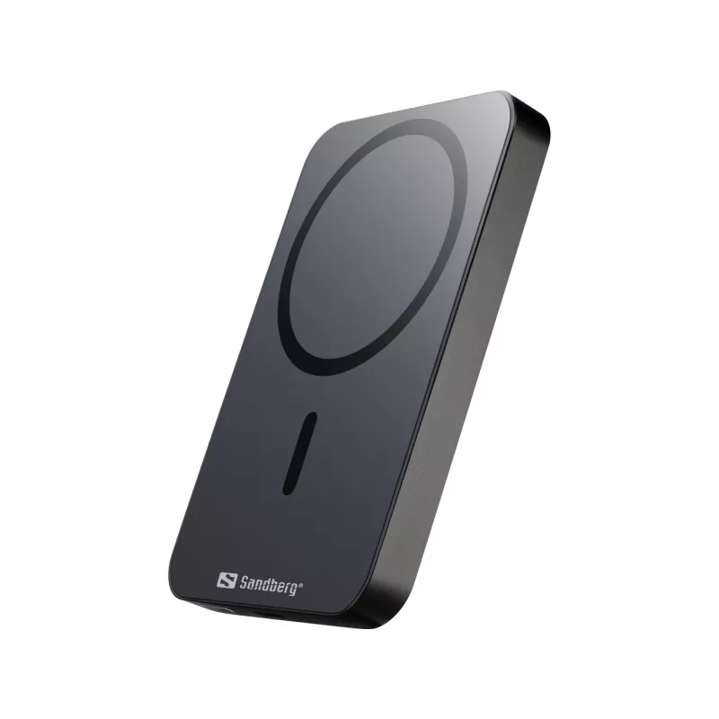 Prenosná powerbanka Sandberg Mag Wireless Powerbank 5000 ALU, 5000 mAh