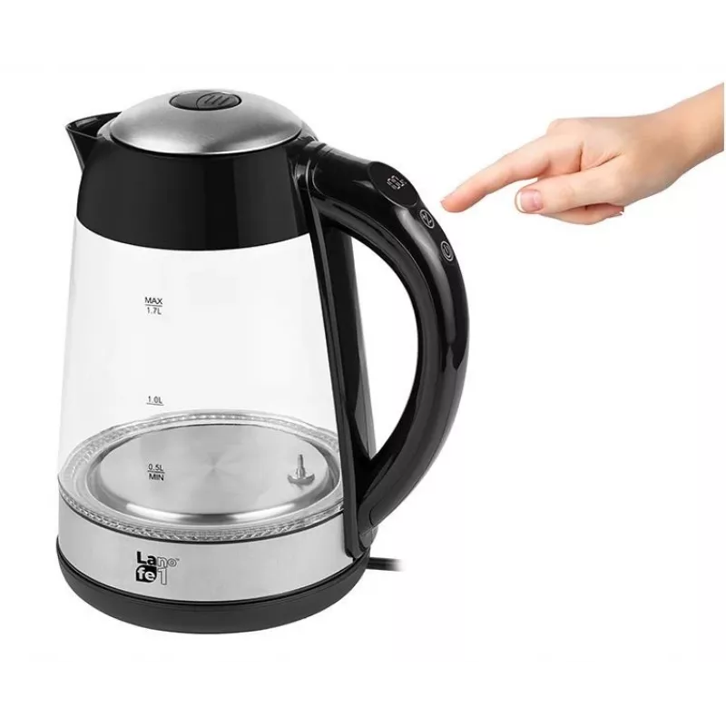 Rýchlovarná kanvica Lafe LAFCZA46806, 2200 W, 1,7 l, čierna
