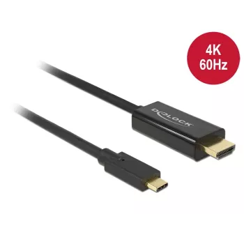 Video kábel adaptér DeLOCK 85290 USB Type-C na HDMI 1 m čierny