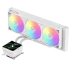 Gamemax CPU kvapalinový chladič | GLACIER 360 LCD WH | Intel, AMD