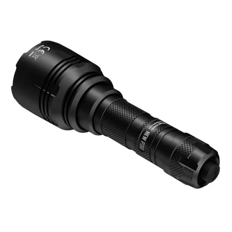 Poľovnícka baterka Nitecore NEW P30 — 1000 lm, 5000 mAh, USB nabíjateľná, IP68, hliník, 155,5 mm, 158,5 g