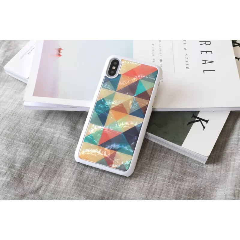 Ochranné puzdro iKins pre iPhone XS/S mozaika biela