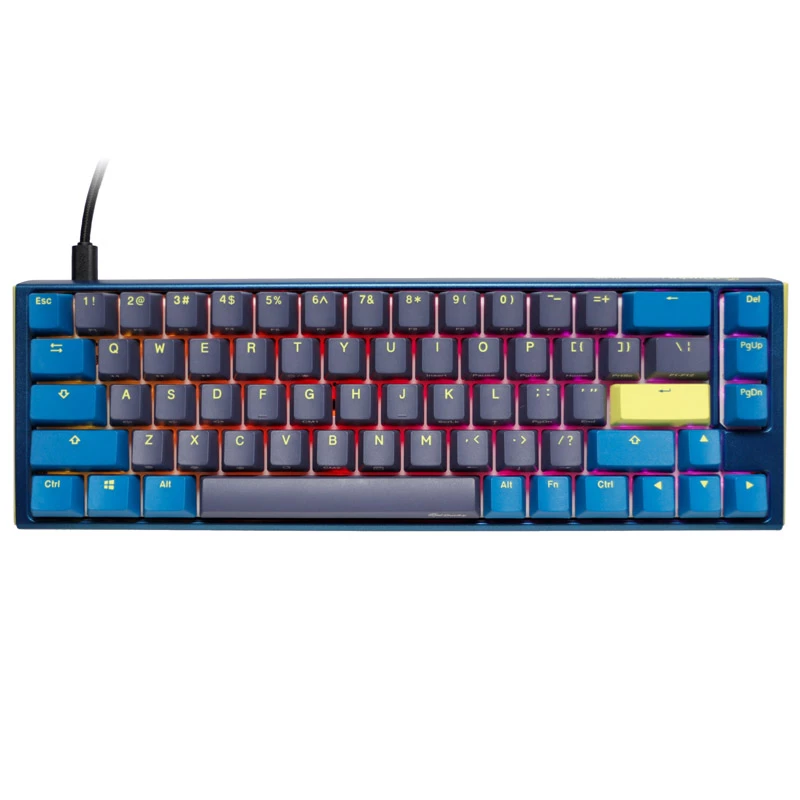 Ducky One 3 SF DayBreak klávesnica Gaming USB US English čierna modrá