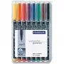 Permanentný marker Staedtler 313 WP8 čierna modrá hnedá zelená oranžová červená fialová žltá
