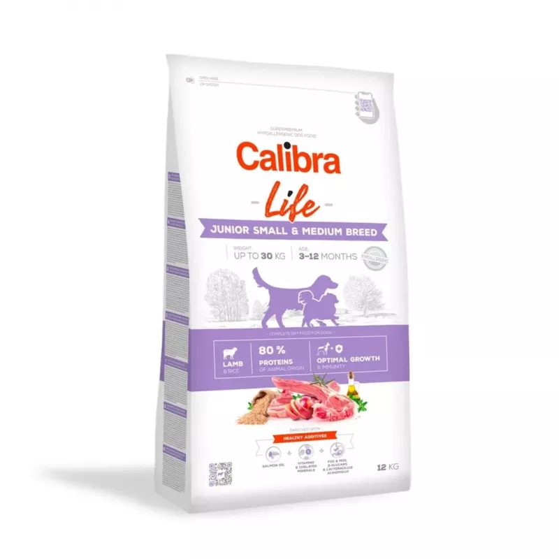 CALIBRA Dog Life Junior Small&Medium Breed Lamb - suché krmivo pre psov - 2,5 kg