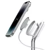 Stojan na telefón SODI SIM-300 strieborný MagSafe – stolový držiak pre iPhone kompatibilný s MagSafe