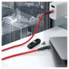 USB kábel RealPower MagneticCharge 100 1 m USB-C červený rýchle nabíjanie