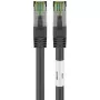 Goobay CAT 8.1 patch kábel, S/FTP (PiMF), čierny, 2 m - LSZH bez halogénov, meď AWG 24 (66722)