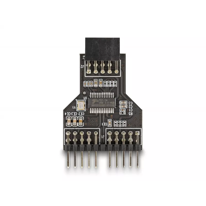 DeLOCK 60045 káblový adaptér 9-pin USB 2.0 2 x 9-pin header čierny