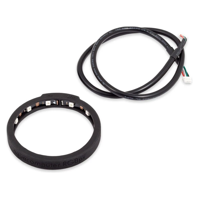 aqua computer RGBpx LED krúžok pre 60 mm vyrovnávaciu nádržku, 12 adresovateľných LED