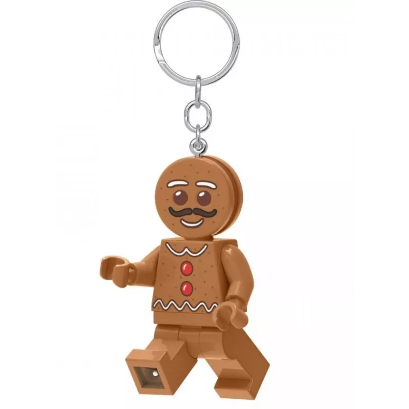 Prívesok na kľúče Perníkový mužík so svetlom