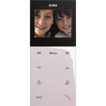 Gira 123903 Video Home Station AP Plus, povrchová montáž, System 55, čisto biela