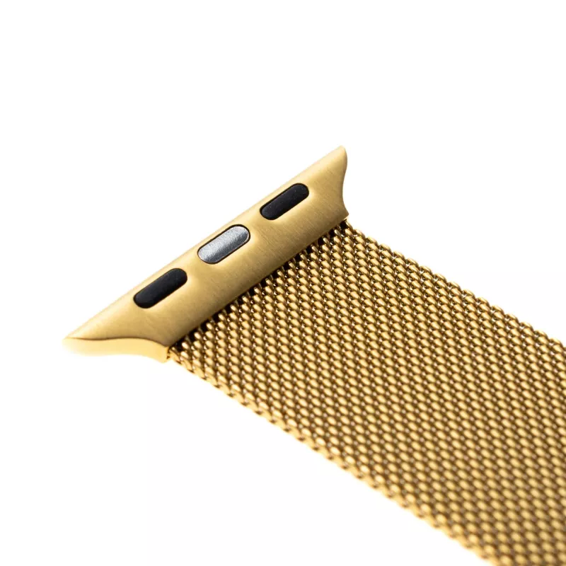 Náhradný kovový mesh remienok FIXED FIXMEST-434-GD pre Apple Watch 42/44/45/46/49 mm, zlatý povrchová úprava