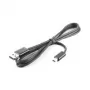 USB kábel HTC DC-U300 čierny konektor samec/konektor samec