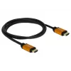 HDMI kábel DeLOCK 85728 1,5 m Type-A čierny zlatý