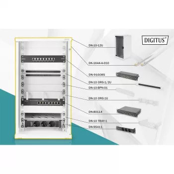 Nástenný rack Digitus DN-10-SET-3