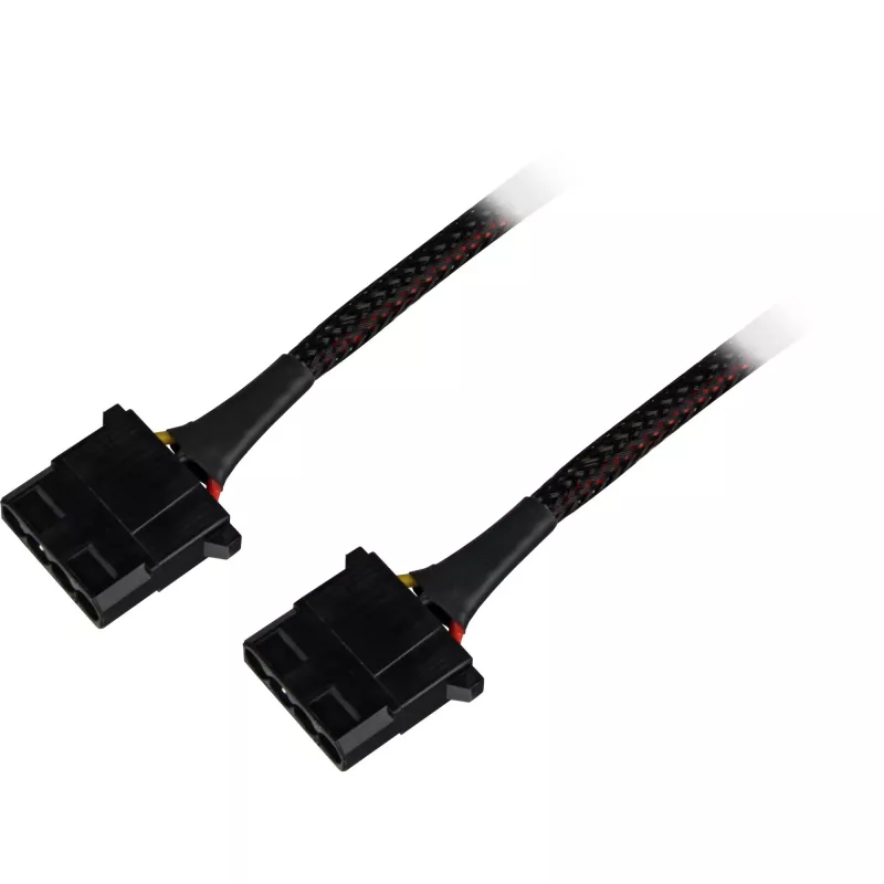 Sharkoon SATA Y napájací adaptér 4P Molex 0,15 m čierny – Digital/Dáta – napájanie