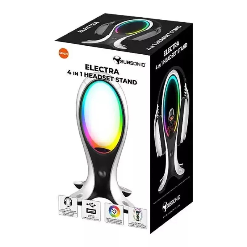 Stojan na headset Subsonic SA5682 čierny biely 426g