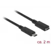 USB kábel DeLOCK SuperSpeed USB 3.2 Gen 1 2 m USB-C čierny