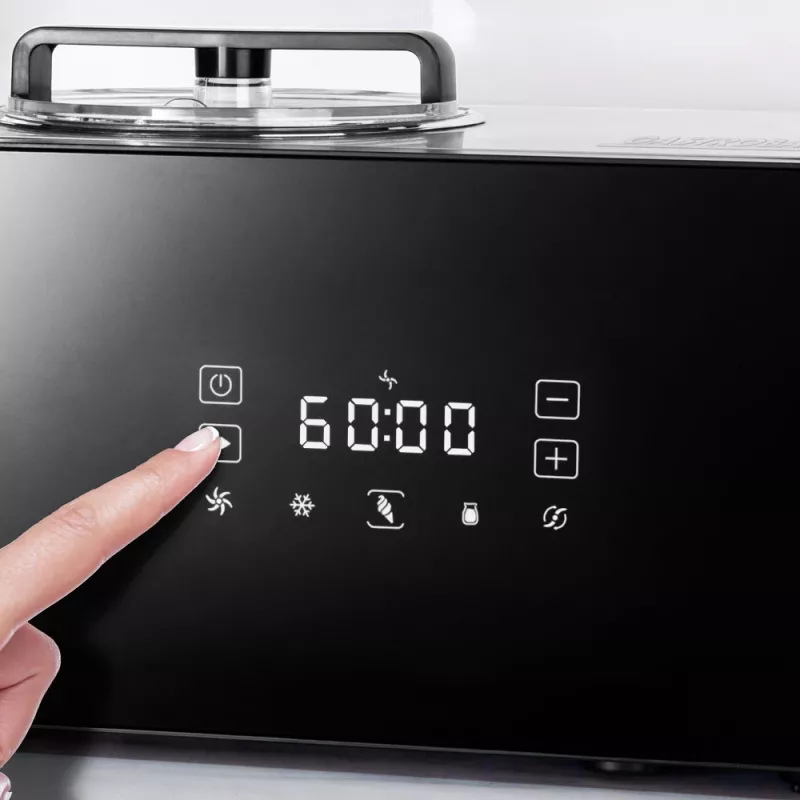 Tradičný stroj na zmrzlinu Gastroback Design Advanced Control 1,5 L 150 W čierna Satin steel