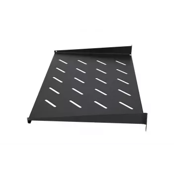 Polica Extralink SHELF 1U pre 19-palcové nástenné skrine, 1U, 300 mm, čierna, kovová